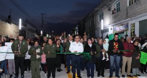 Manuel Vilchis hace entrega de importante obra en avenida Morelos en Zinacantepec